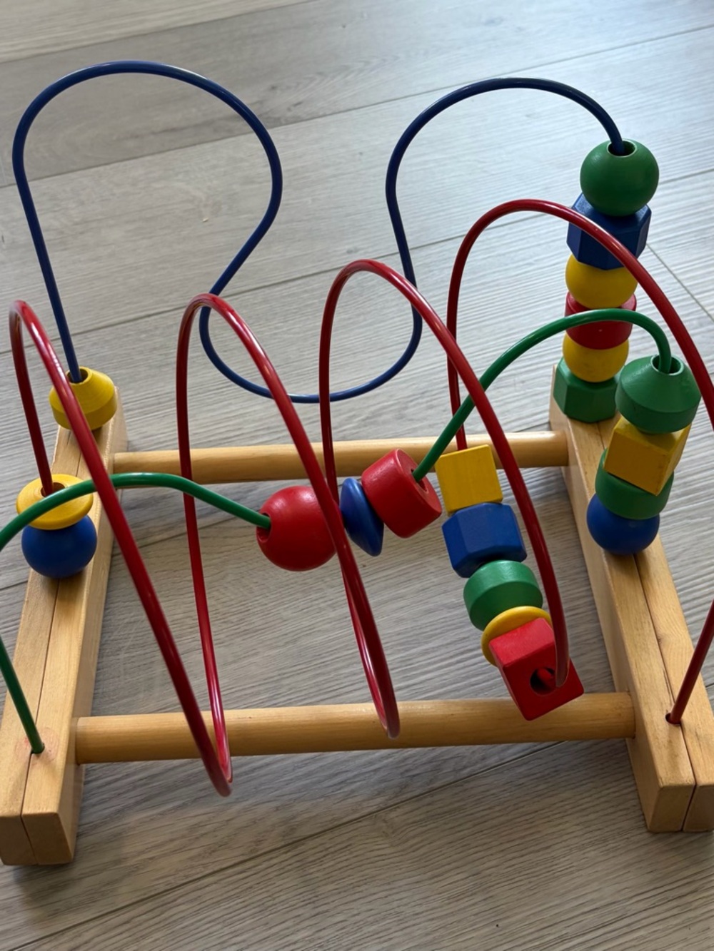 Ikea Wooden Bead Maze Toy Roller Coaster Baby Toddler Developmental Learning